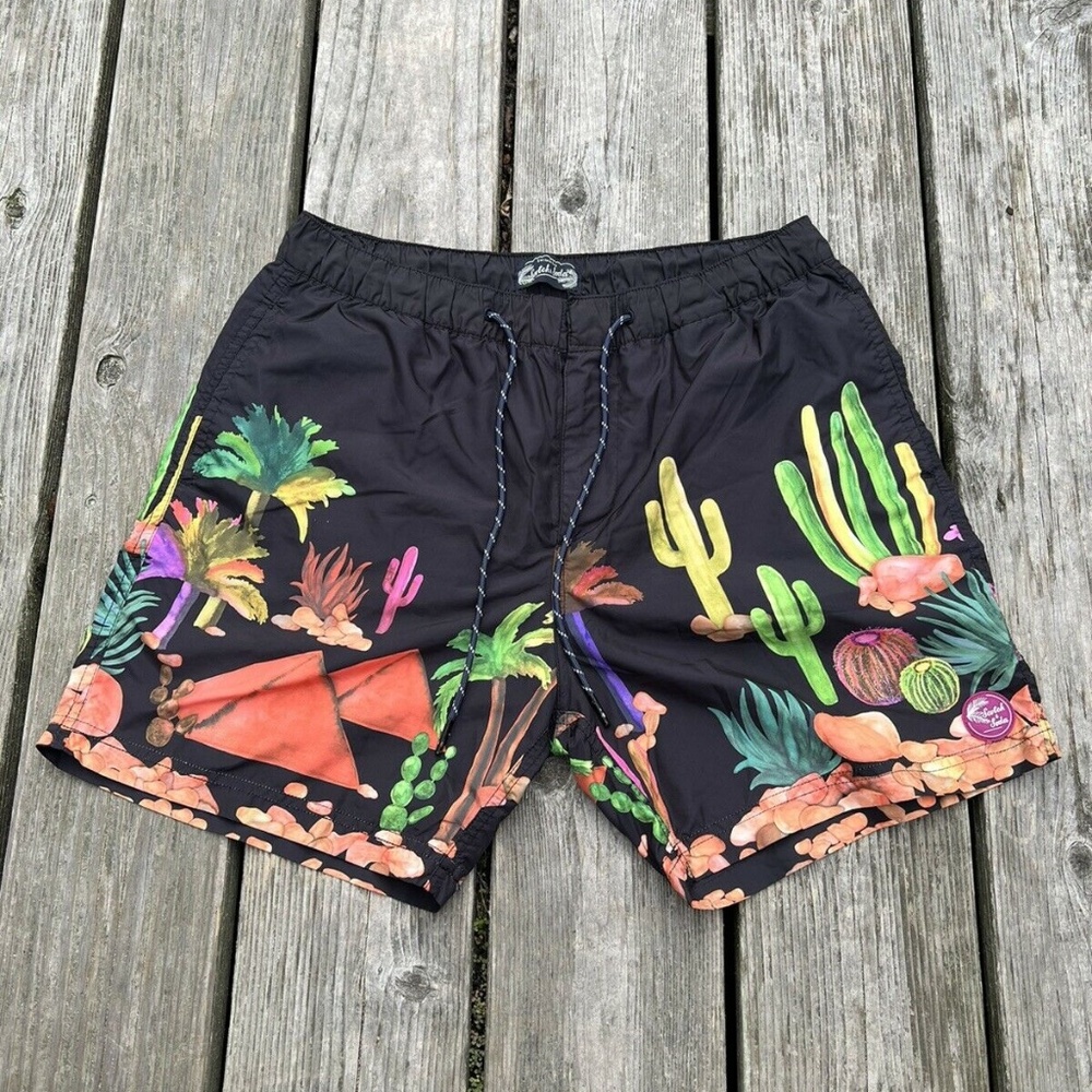 Scotch & Soda Swimsuit Patterned Swim Trunks Medium Nylon